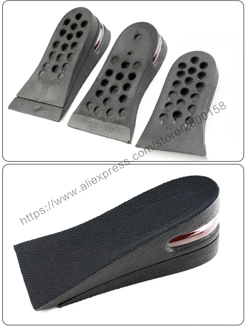 Increase 5cm New Height Increase Insole Adjustable 2-Layer Air Cushion Invisible Pads Soles Insoles Inserts For Shoes Men/Women