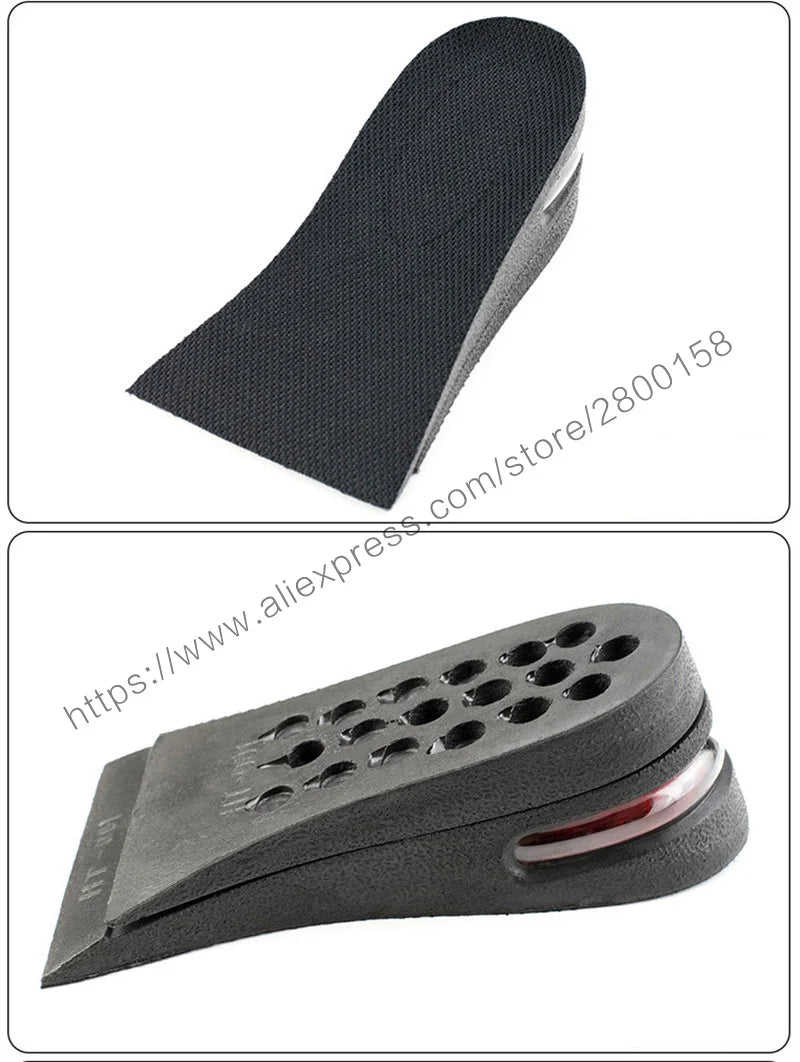 Increase 5cm New Height Increase Insole Adjustable 2-Layer Air Cushion Invisible Pads Soles Insoles Inserts For Shoes Men/Women